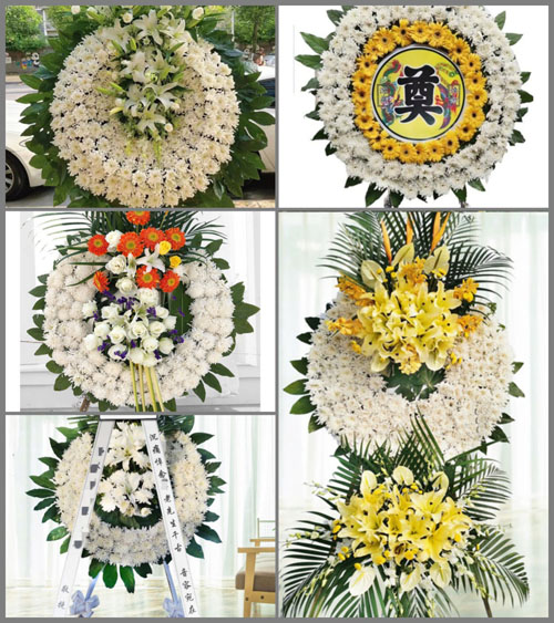 福建漳州平和县九峰镇下坪村花圈速递